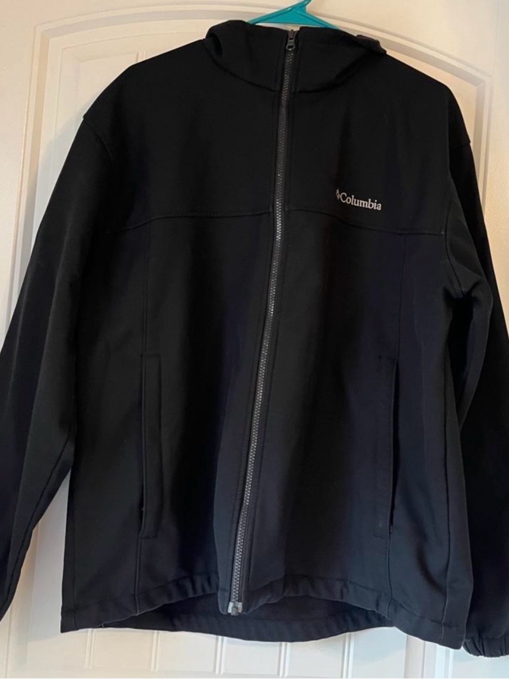 Columbia Men's Black Full-Zip Hooded Performance Jacket